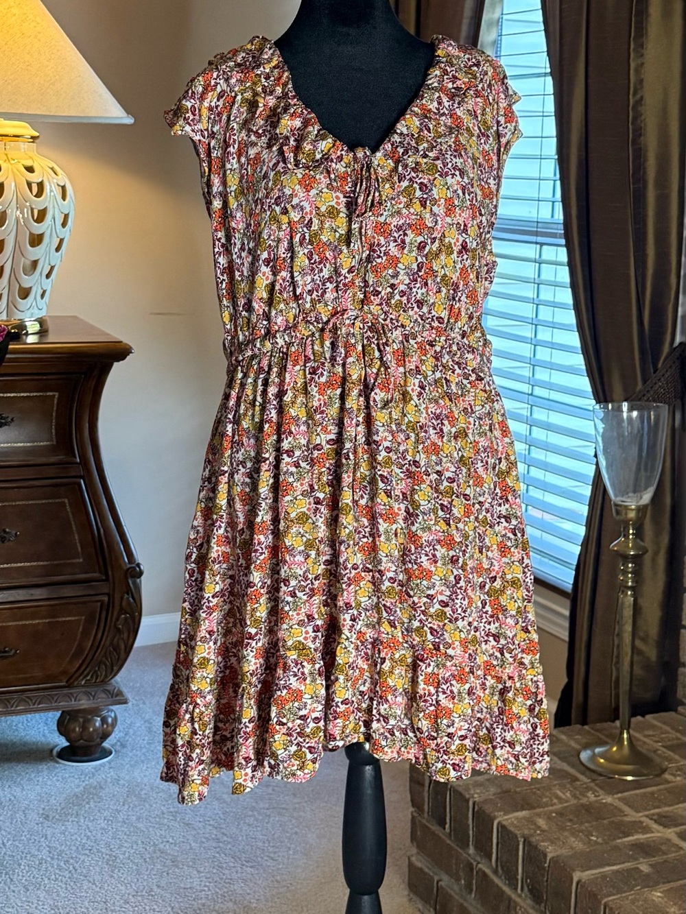 Old Navy 2X Floral Cottagecore Dress with Pockets